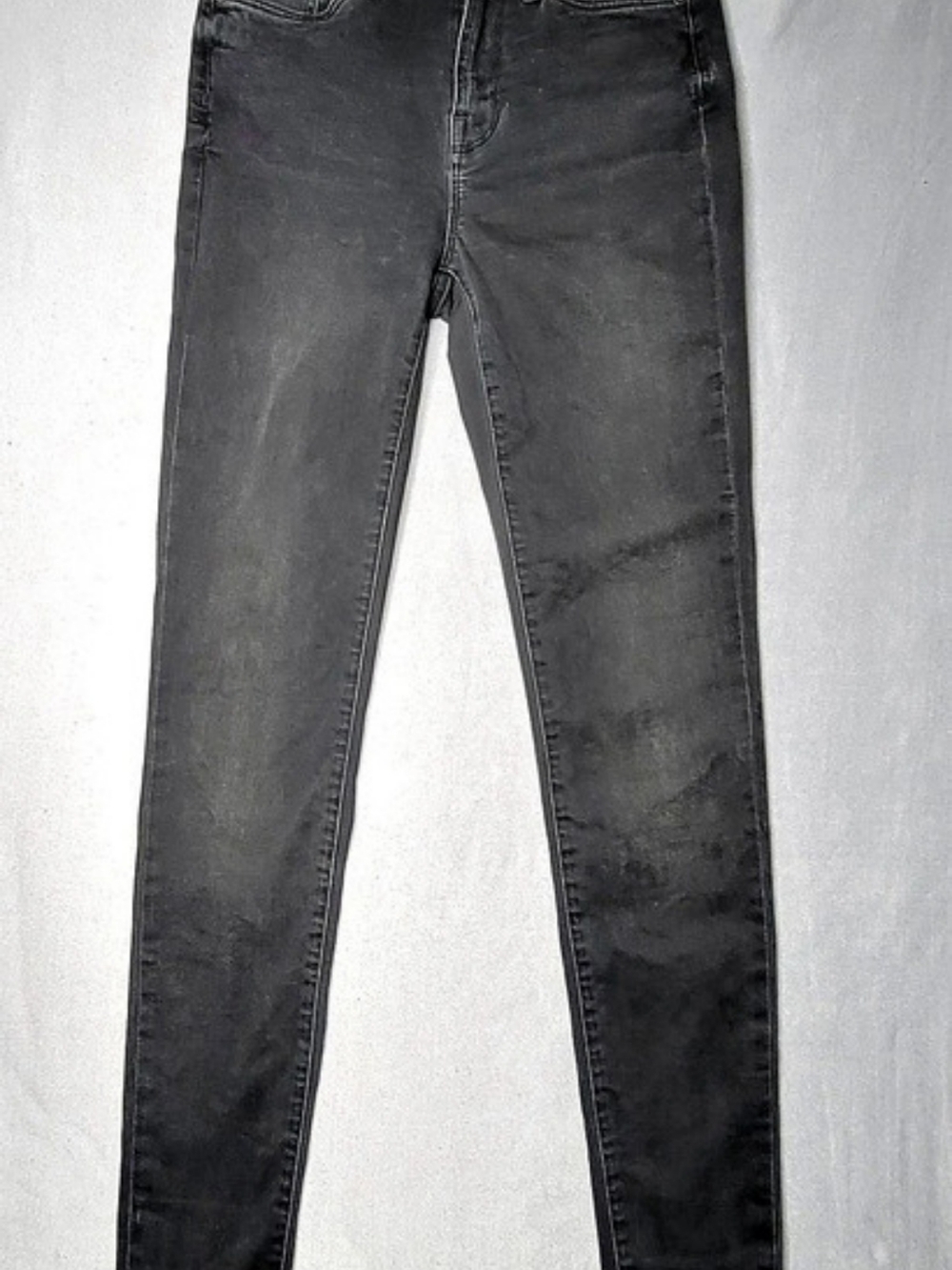 AllSaints Women's Eve Lux Jeans Skinny Jeans Black Waist 25